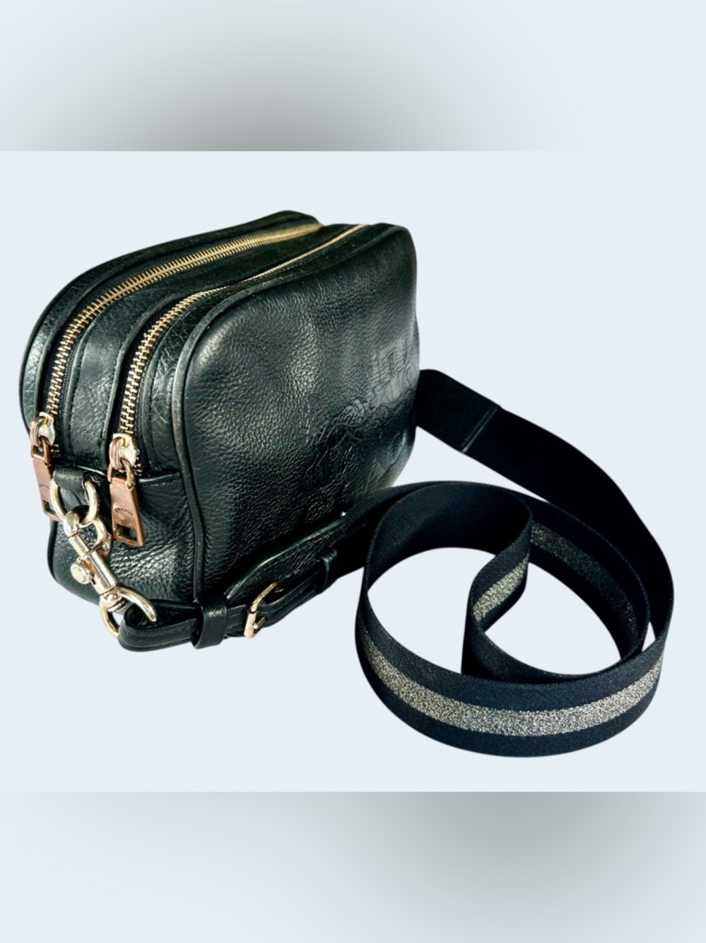 Coach Black Pebbled Leather Jes Crossbody Bag - Picture 6 of 16